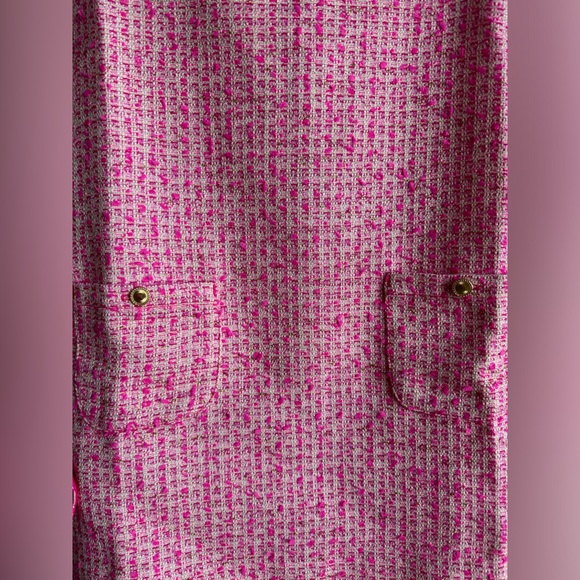 New Girls Lilly Pulitzer Tweed Shift Dress - Picture 2 of 5